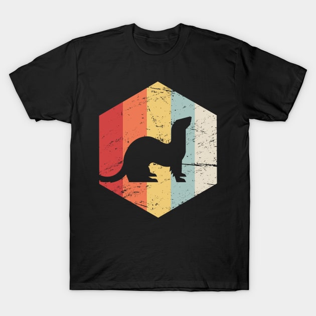 Retro 70s Weasel T-Shirt by MeatMan